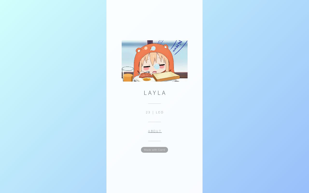 Carrd profile picture for @layla